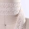 2 Yards Nude Cotton Eyelet Cluny Lace Ribbon Trim with Ridged Edging for Sewing